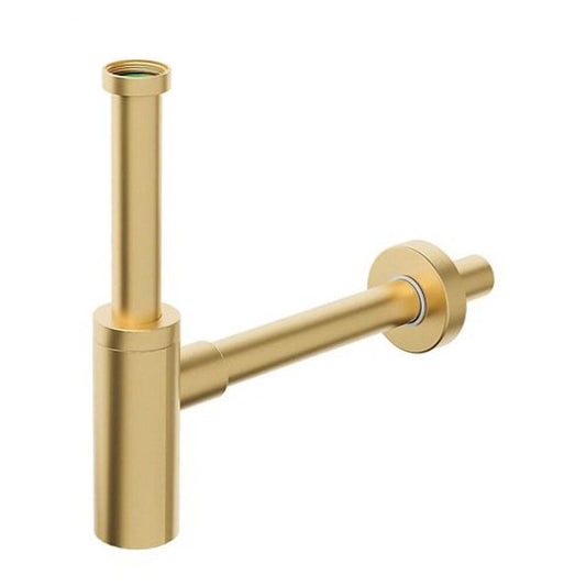 INOXMATER Waschtisch-Siphon 5/4", Ablauf 32mm, Edelstahl/Gold matt