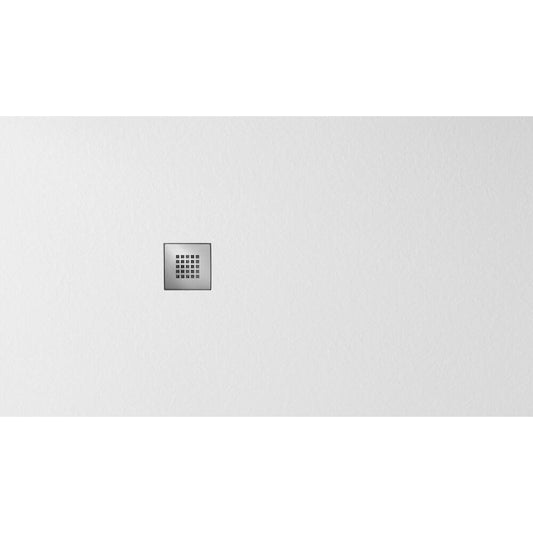 MITIA Gussmarmor-Duschwanne, Rechteck 160x90cm, weiss