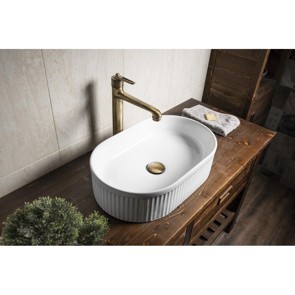 PICOBELLO Keramik-Waschbecken zum Aufsetzen 49x31cm, Weiß