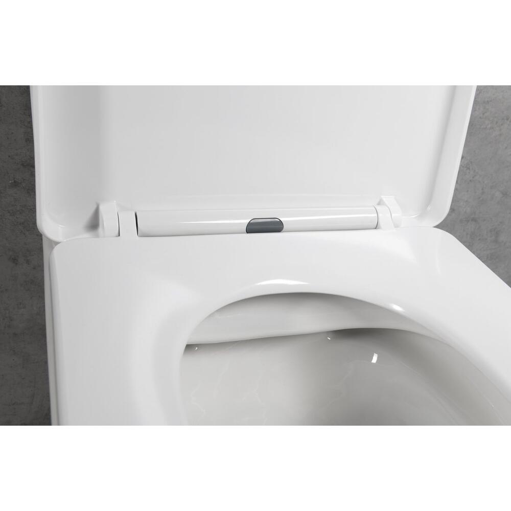 LEON WC-Sitz, Slim, Soft Close, Easy Take, Weiß