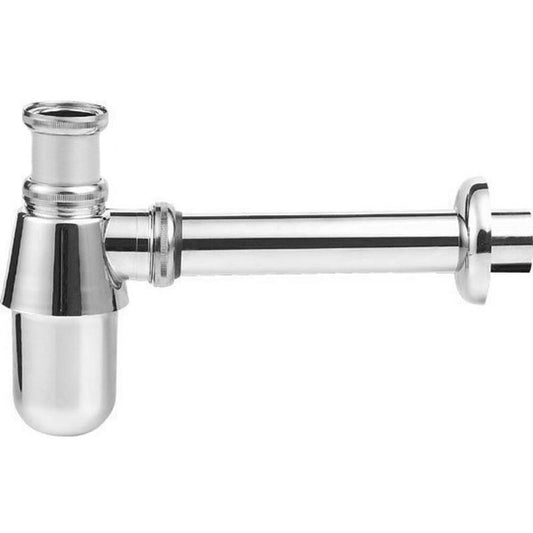 Waschtisch-Siphon 5/4", Durchmesser 32mm, niedrig, Chrom