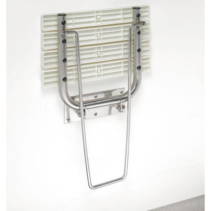 HANDICAP Duschklappsitz mit Stützfuß, 44x45cm, Weiß