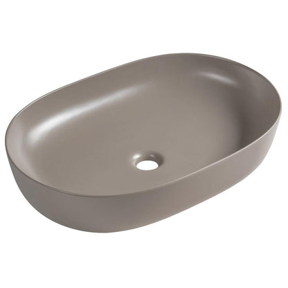ARDEA Keramik-Waschtisch zum Aufsetzen, 60,5x41,5cm, Agila