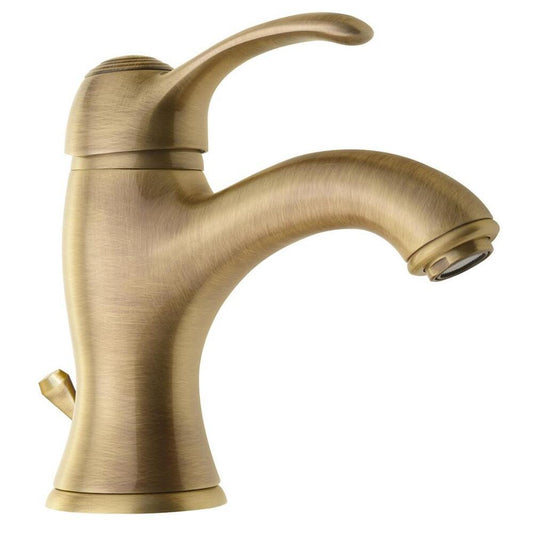 KIRKÉ Waschtischarmatur mit Ablauf, bronze