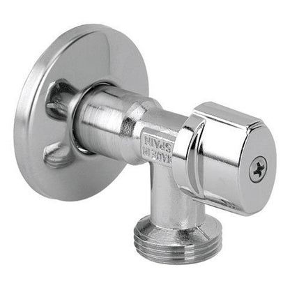 Waschmaschinenventil L-85 1/2"x3/4", anticalc, chrom