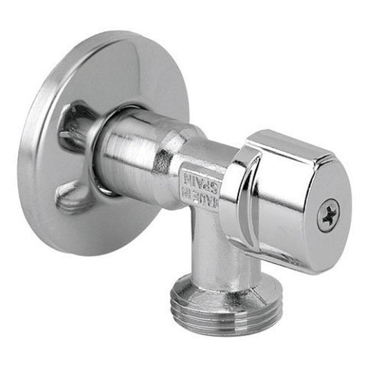 Waschmaschinenventil L-85 1/2"x3/4", anticalc, chrom