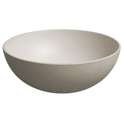 FORMIGO Betonwaschbecken zum Aufsetzen, Durchmesser 39cm, Sand matt