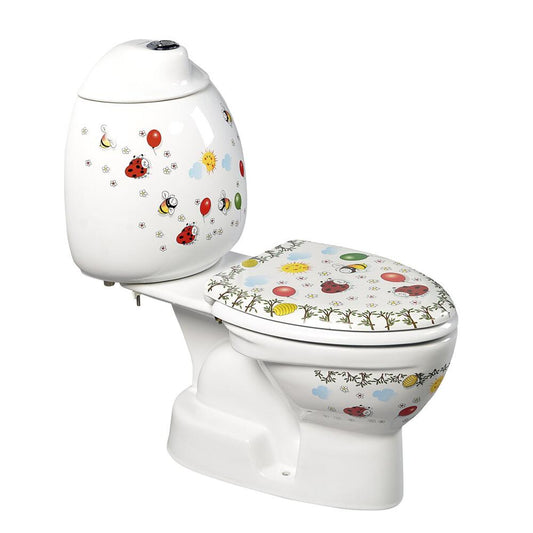 KID Kind-WC inkl.Spülkasten, Abgang senkrecht, mit Farbdruck