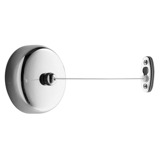 Ausziehbare Wäscheschnur, 2700 mm, polierter Edelstahl