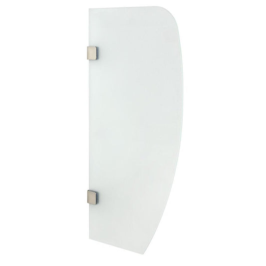 Urinal-Trennwand, 80x40 cm, Milchglas