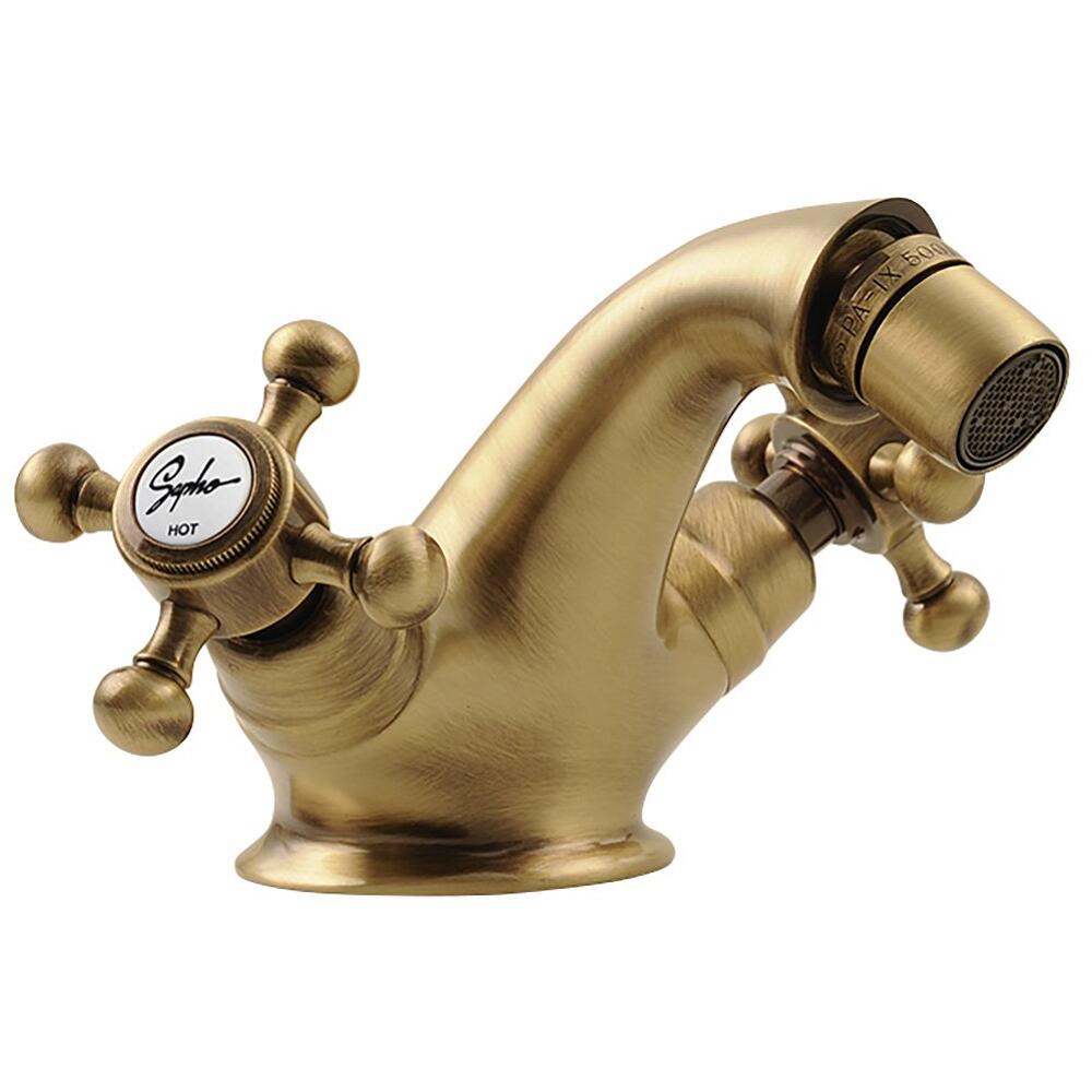 ANTEA Bidetarmatur mit Ablaufgarniturg, bronze