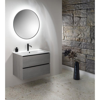 PIEDRA Keramik-Möbelwaschbecken 81x46,5cm, Weiß