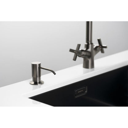 Einbauseifenspender, rund, Gun metal