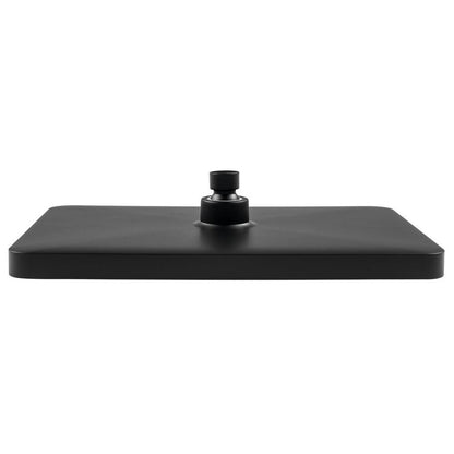 Kopfbrause, 205x305mm, ABS/Schwarz matt