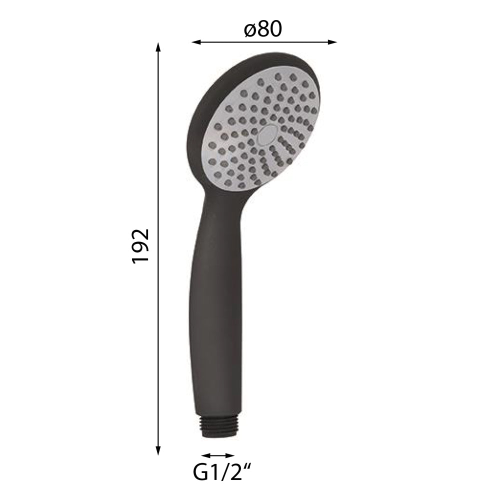 EASY Handbrause, ABS/Schwarz