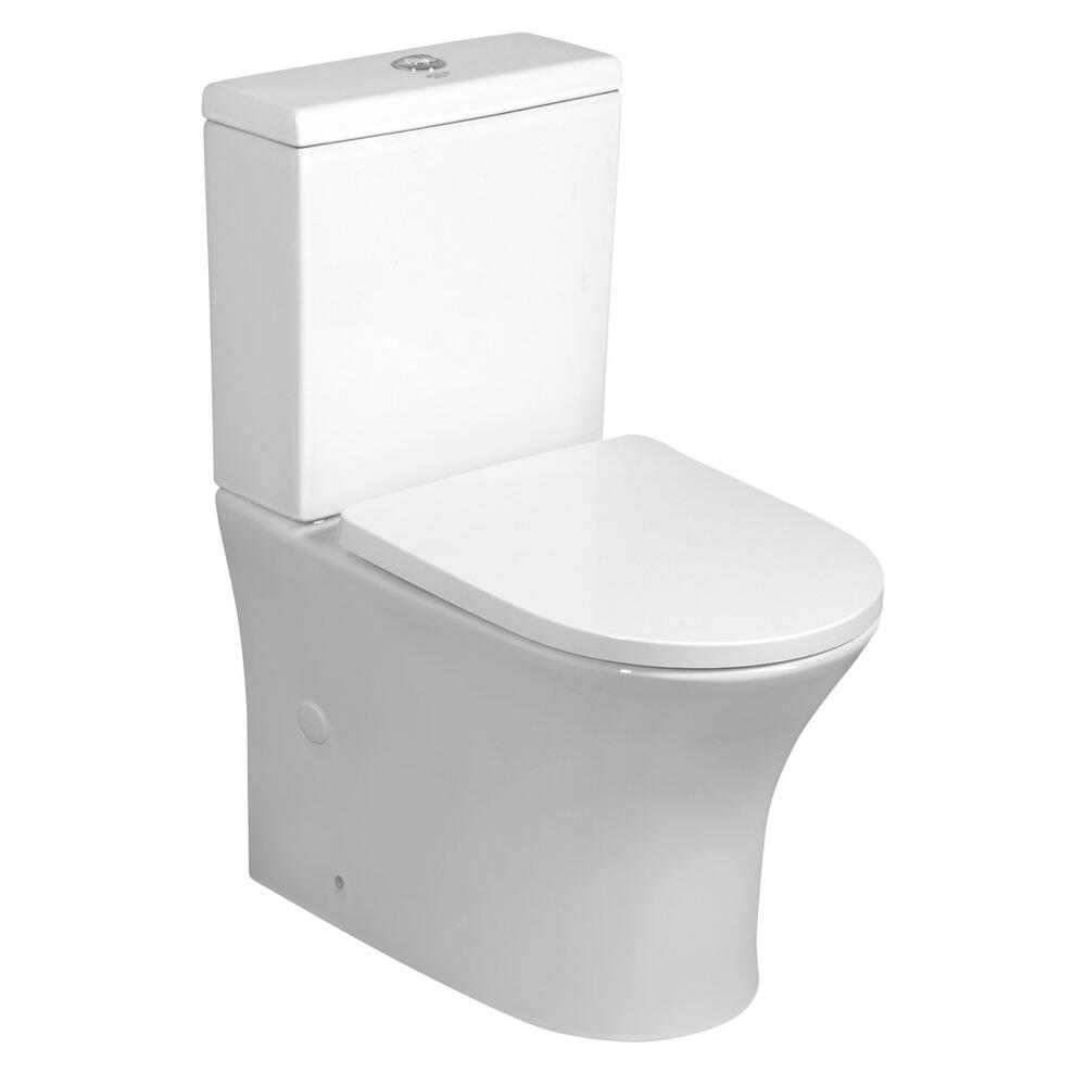 LEON  Kombi-WC, spülrandlos, Abgang senkrecht/waagerecht, weiß