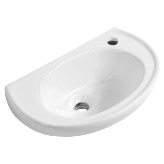 WINZ Keramik Waschbecken 46x27cm, Weiß