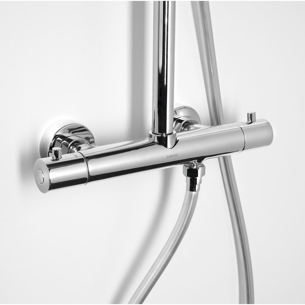 Duschsäule mit Thermostat-Armatur, Chrom