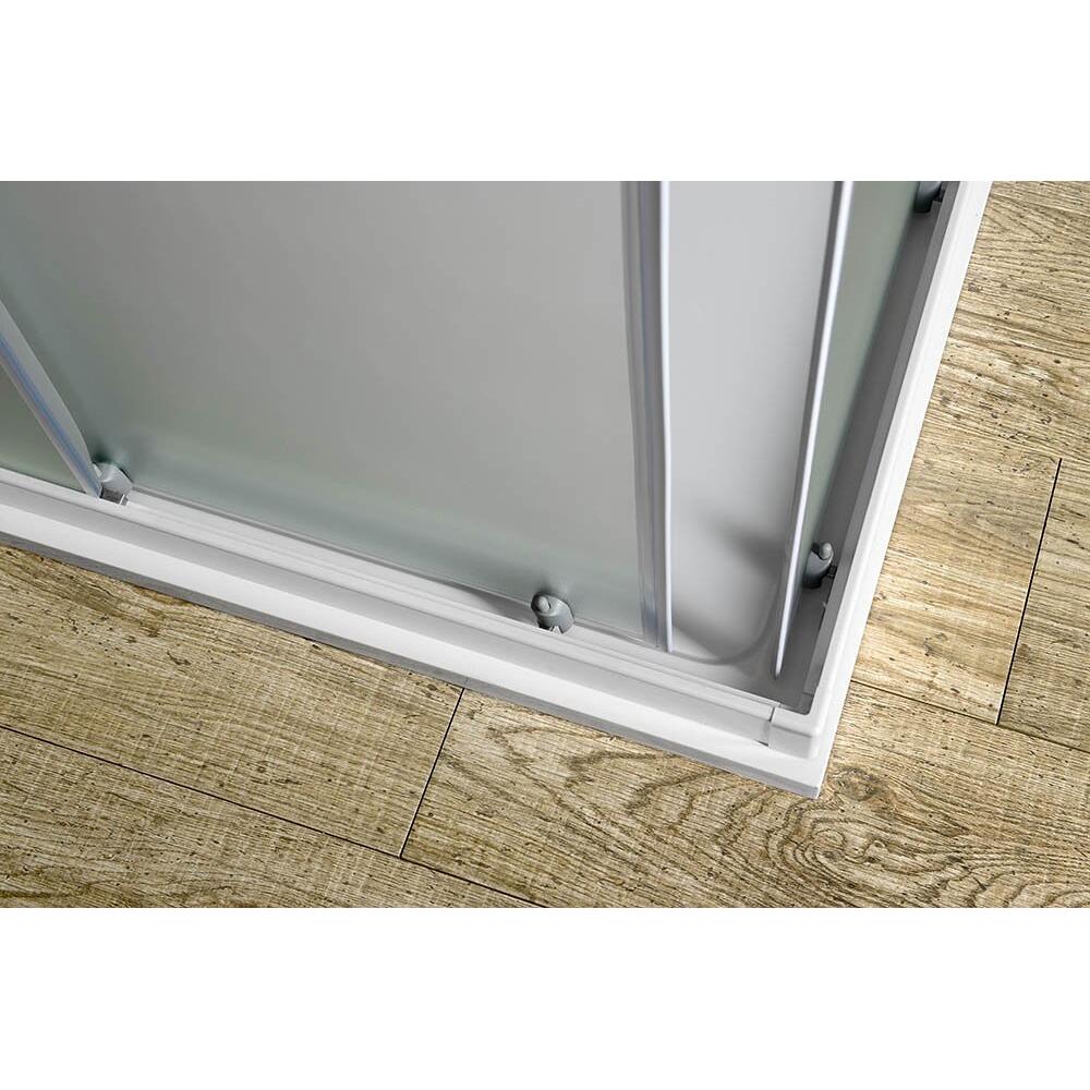 ALAIN Quadrat-Duschabtrennung 900x900mm, Brick Glas