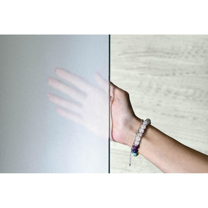 WALK-IN Glaswand (Dekorglas) mit Stütze, 1-teilig, 1100 mm
