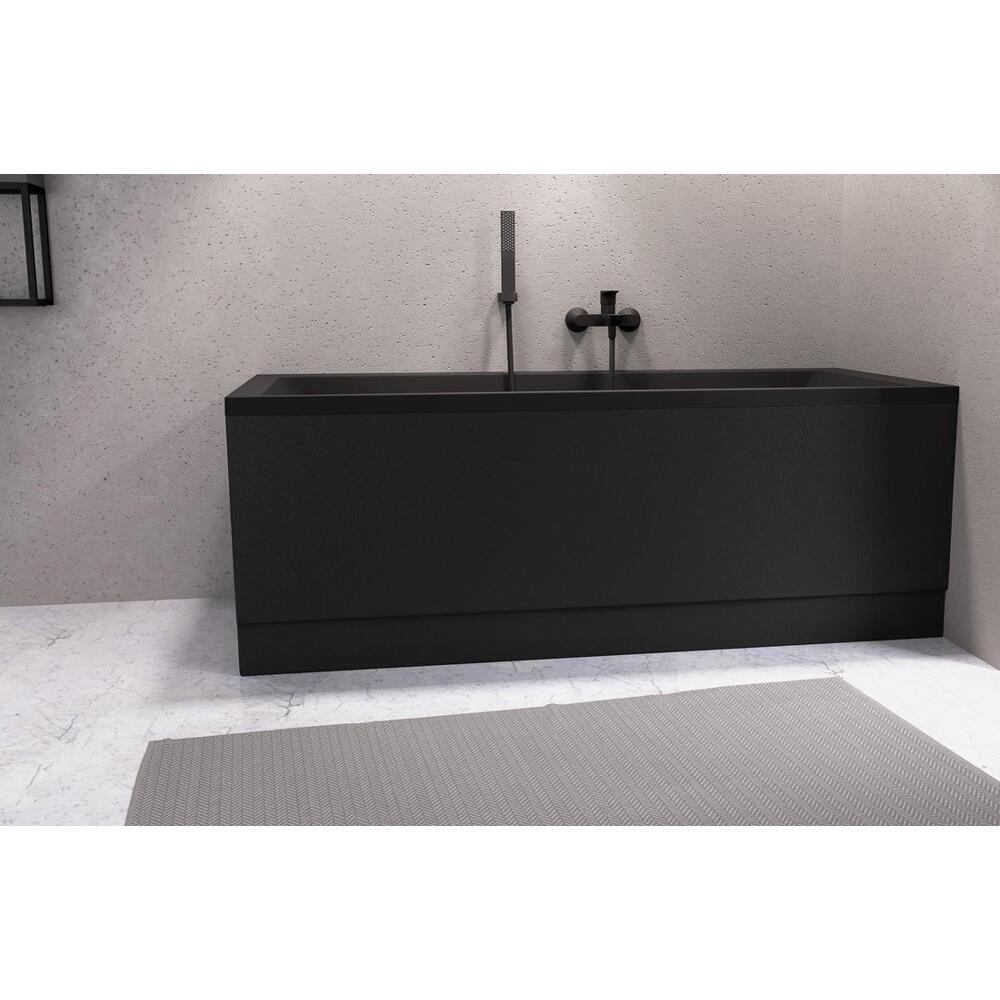 COUVERT Frontschürze 180x52cm, Schwarz matt, Rechts