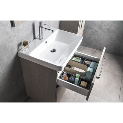 THEIA Unterschrank 46,4x70x44,2cm, 2xSchublade, Silbereiche
