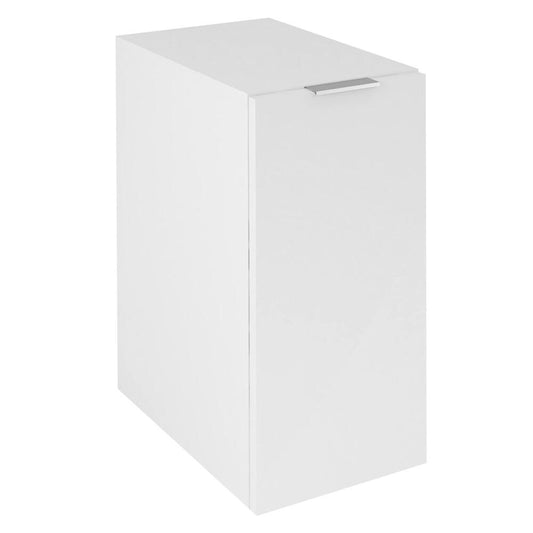CIRASA Unterschrank 30x64x46cm, Wäschekorb, weiß glänzend
