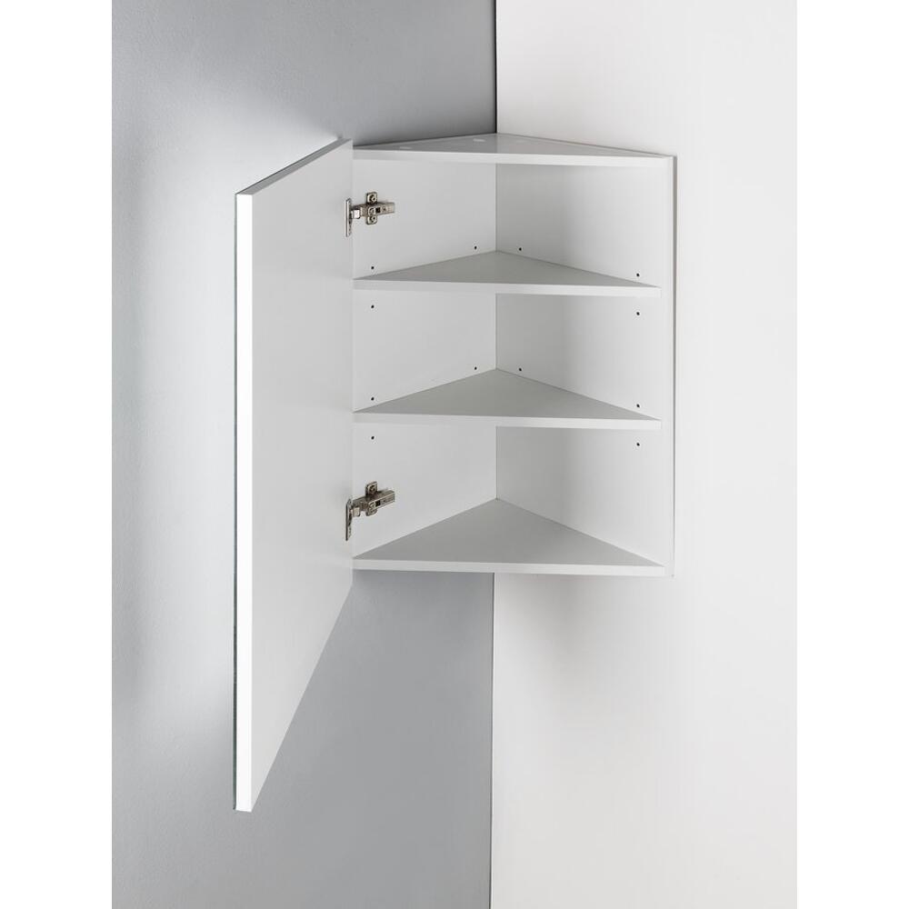 ZOJA/KERAMIA FRESH Eckspiegelschrank 36,6x71,8x36,6cm, weiß