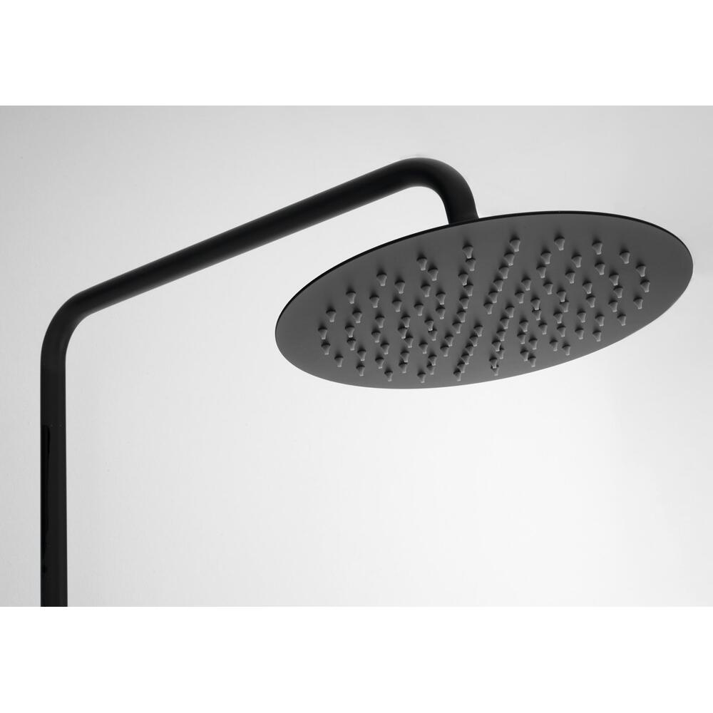 Duschsäule mit Thermostat-Armatur, Schwarz