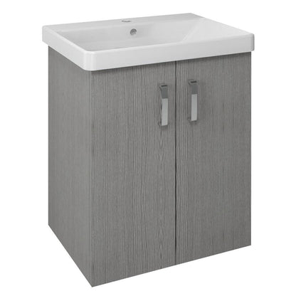 THEIA Unterschrank 56,4x70x44,2cm, 2x Tür, Silbereiche