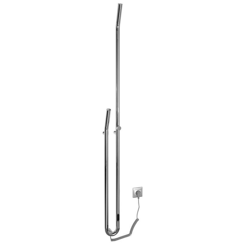 DUOPASSO Handtuchtrockner elektrisch mit Zeitschaltuhr, 122x1700mm, 45 W, Chrom