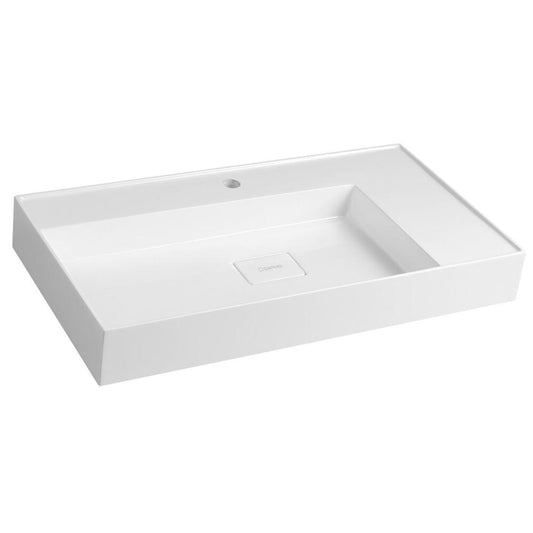 GODIVA Waschtisch 83x44cm, Gussmarmor, weiß