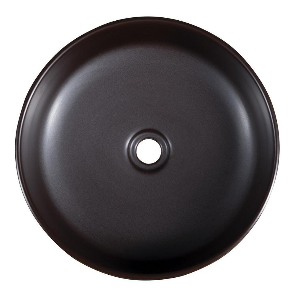 PRIORI Keramik-Waschtisch Ø 41 cm, Blau/Braun