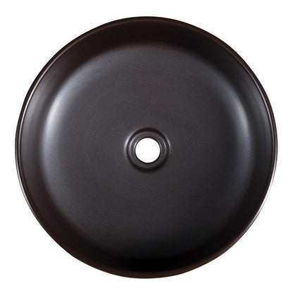PRIORI Keramik-Waschtisch Ø 41 cm, Blau/Braun