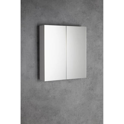 NEON Spiegelschrank, 60x66,5cm, weiß