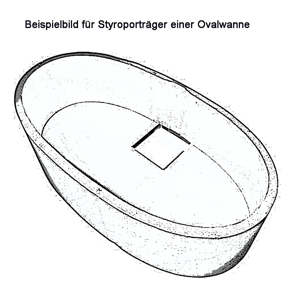 Styroporträger zu Badewanne Astra O