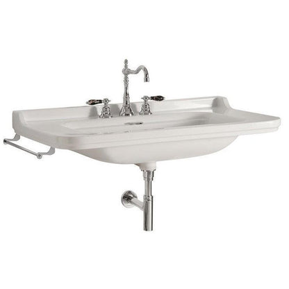 WALDORF Keramik-Waschtisch 80x55cm, 3 Armaturlöcher, weiß