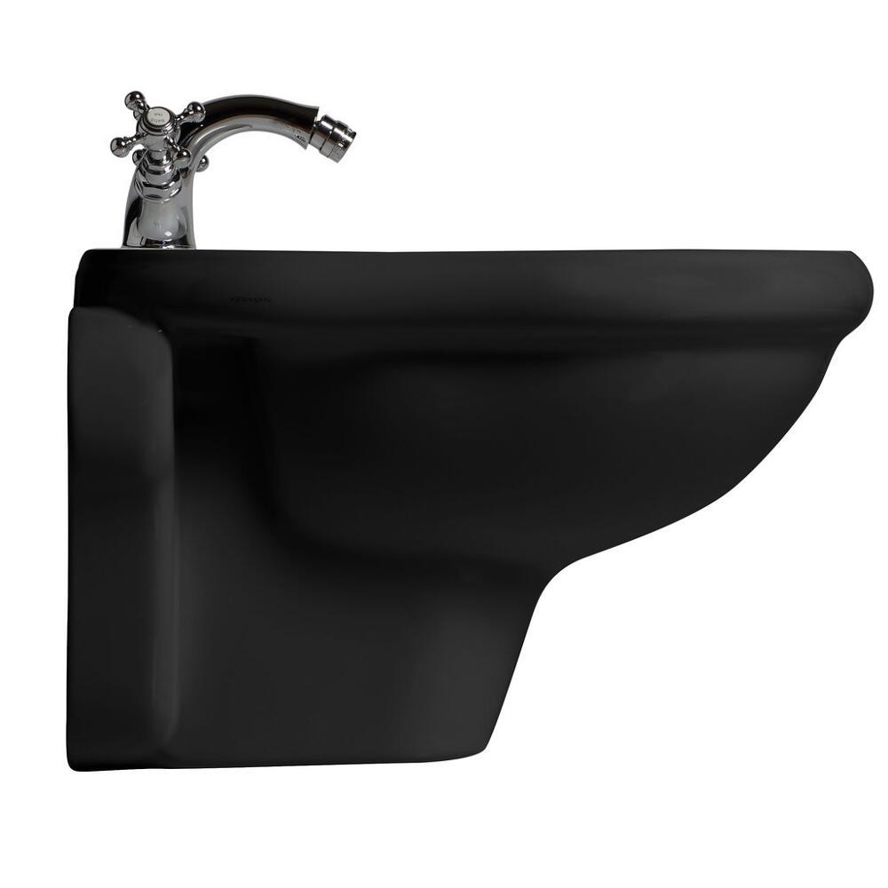RETRO Hänge-Bidet 38x52cm, schwarz matt