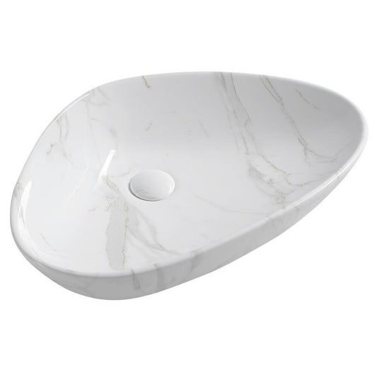 DALMA Keramik-Waschtisch 58,5x39 cm, carrara