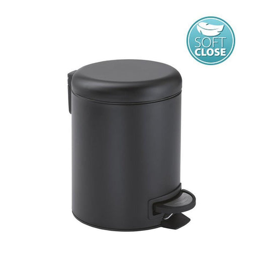 POTTY Abfalleimer 3l, Soft Close, Schwarz matt