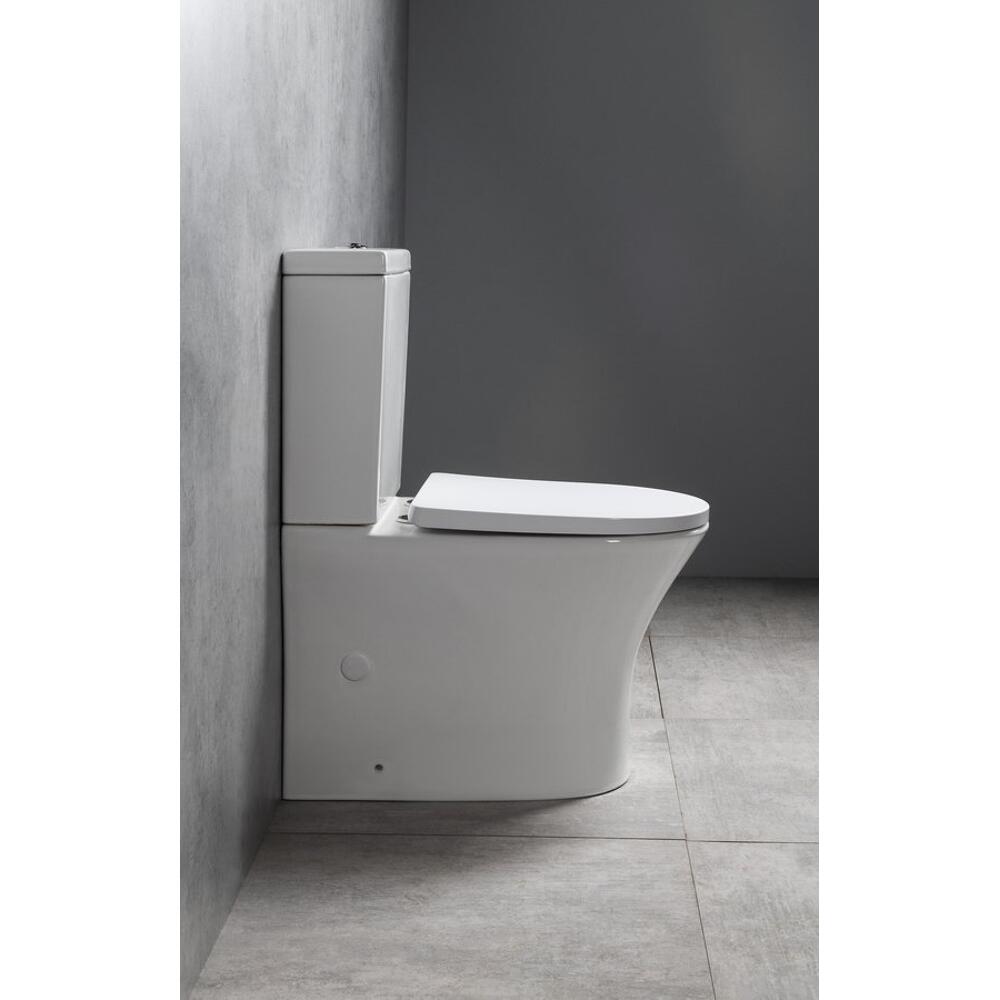 LEON  Kombi-WC, spülrandlos, Abgang senkrecht/waagerecht, weiß