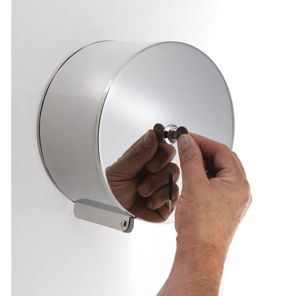 Toilettenpapierspender Spender 205x210x117 mm, polierter Edelstahl