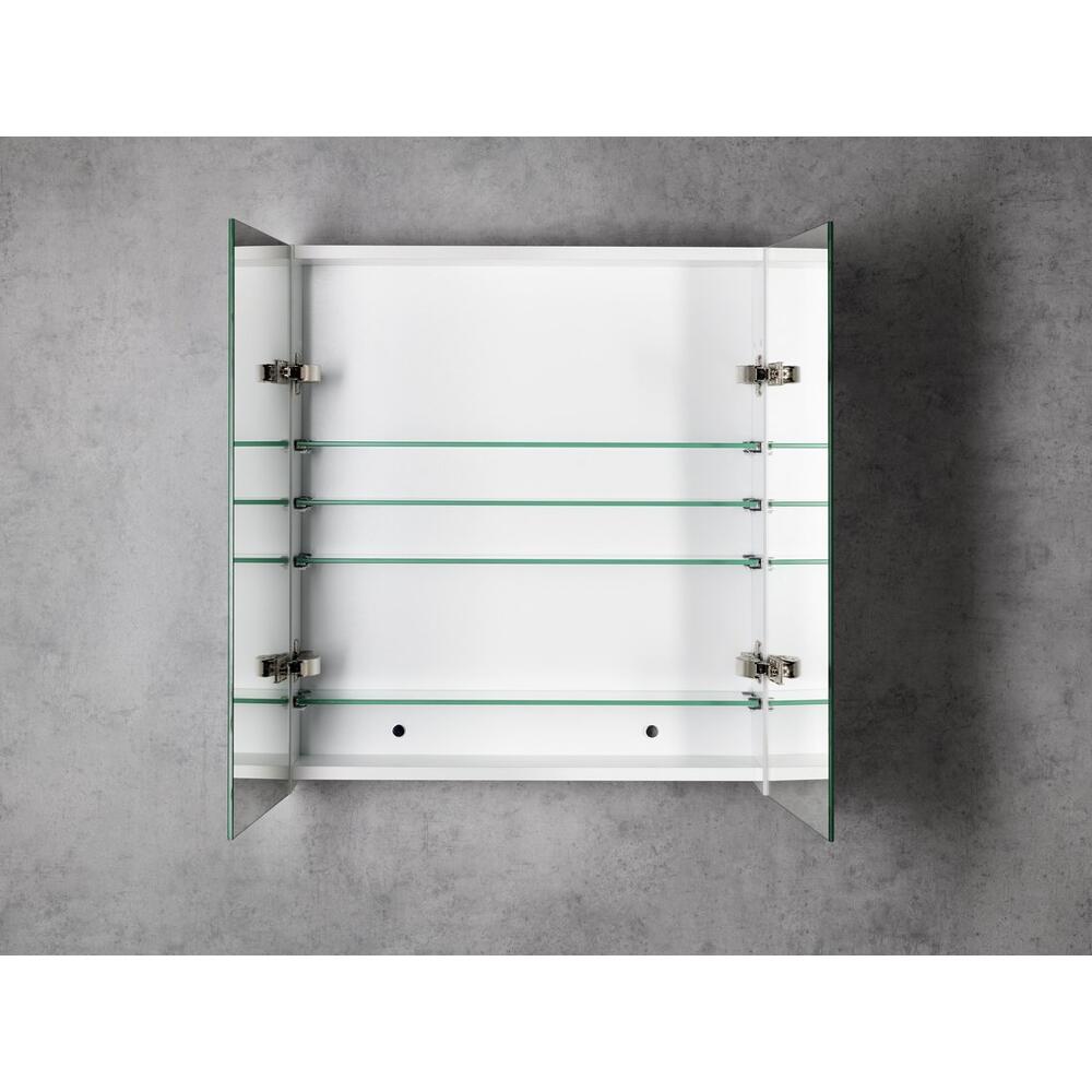 NEON Spiegelschrank, 60x66,5cm, weiß