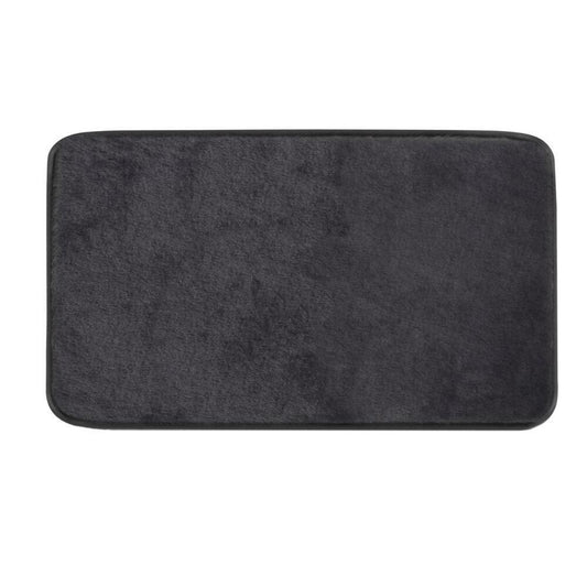 FUZZY Badematte, 50x80cm, 100% Polyester, Anti-Rutsch, schwarz