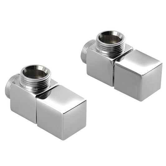 CUBE Anschlussventil-Handset, eckig, Chrom