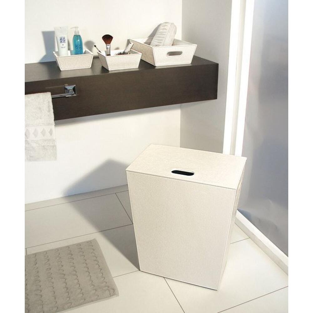 ECO PELLE Wäschekorb 43x48x26cm, Creme