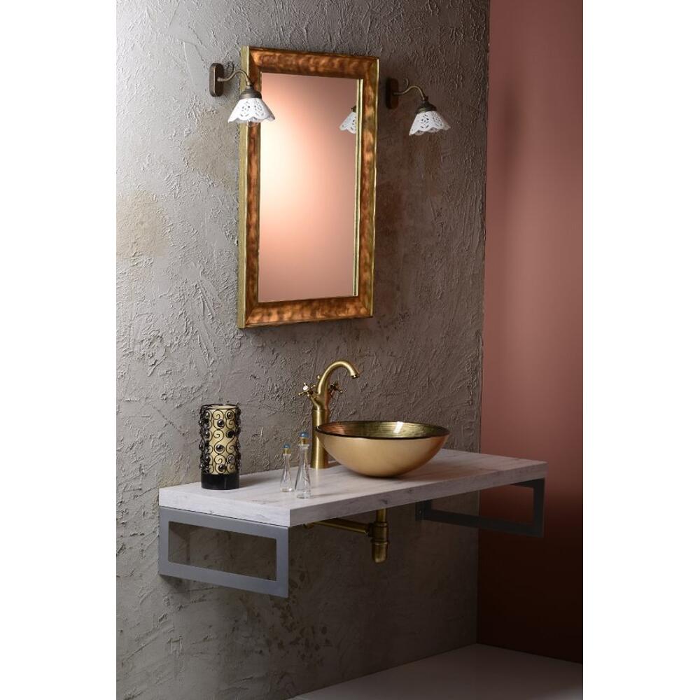 ANTEA Waschtischarmatur, hoch, mit Ablaufgarnitur 300mm, bronze