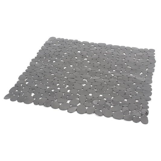 RIVER Duscheinlage 54 x 54 cm, Anti-Rutsch, PVC, grau