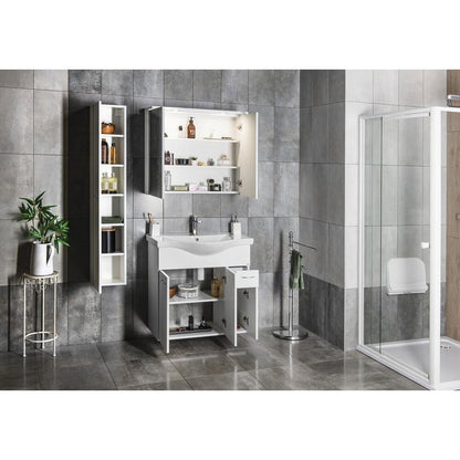 KERAMIA FRESH Unterschrank 74,5x74x34,7cm, weiß
