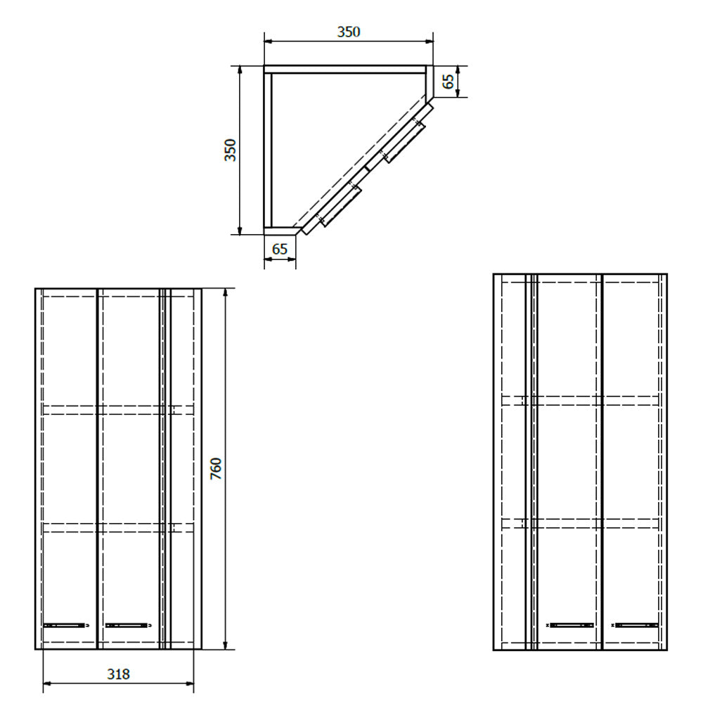 ZOJA/KERAMIA FRESH Eckschrank 35x78x35cm, weiß